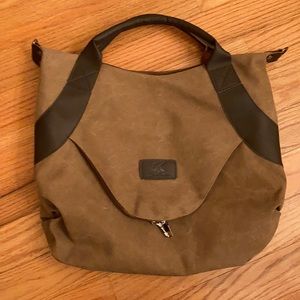 Oversized brown purse